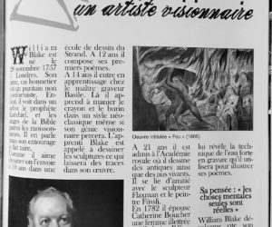 William Blake, un artiste visionnaire