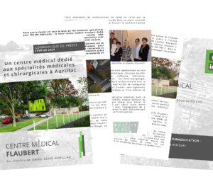 Campagne de communication Presse pour le centre médical Flaubert à Aurillac