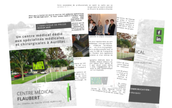 Campagne de communication Presse pour le centre médical Flaubert à Aurillac